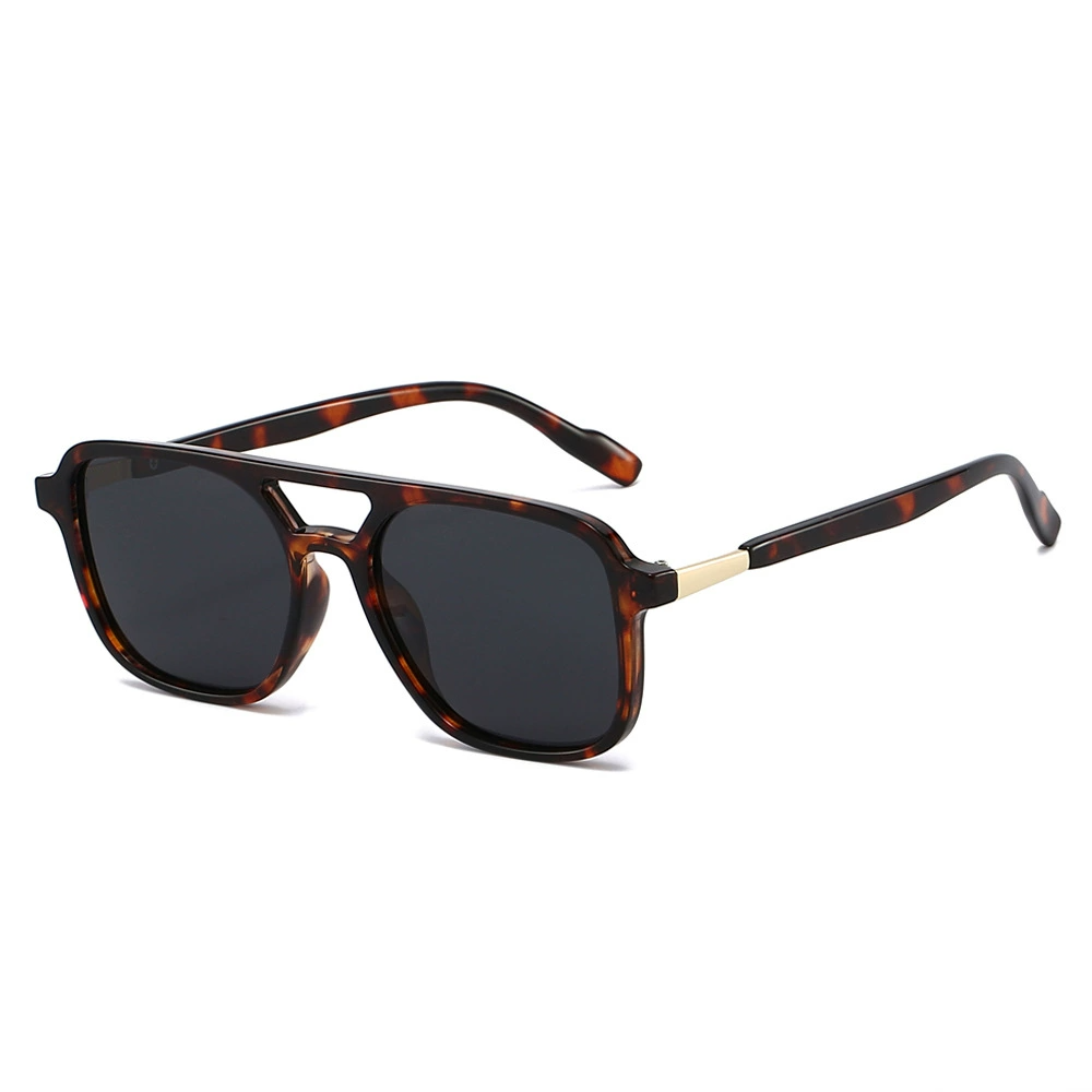 Polarized UV400 Sunglasses for Men & Women Vintage Double Bridge Square Frame Driving Sun Glasses Eyewear Accessory Sunglass Woman Sunglass Man