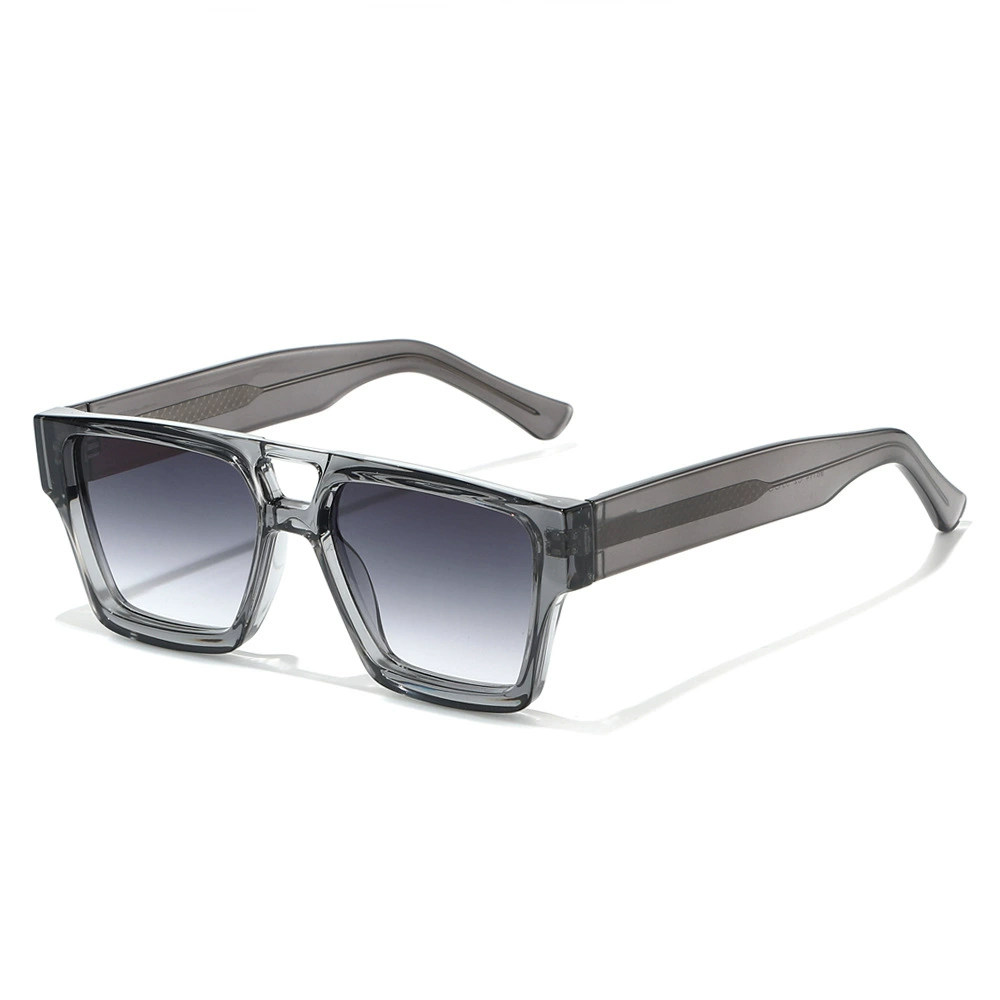 Polarized UV400 Sunglasses for Men & Women Vintage Double Bridge Square Frame Driving Sun Glasses Eyewear Accessory Sunglass Woman