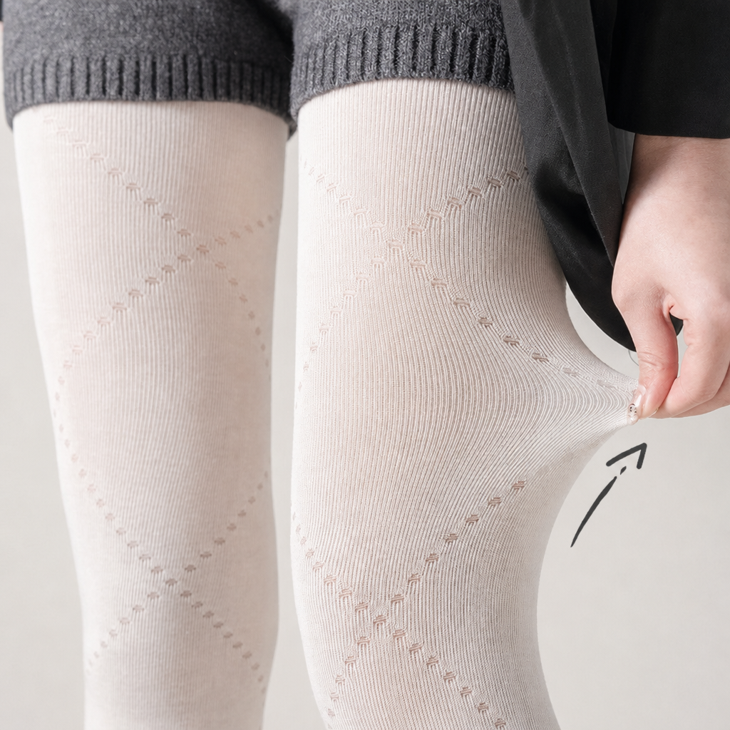 Women’s Sheer Argyle Pattern Tights Hollow-Out Diamond Design High Stretch Pantyhose Japanese Preppy Style Thin Stockings