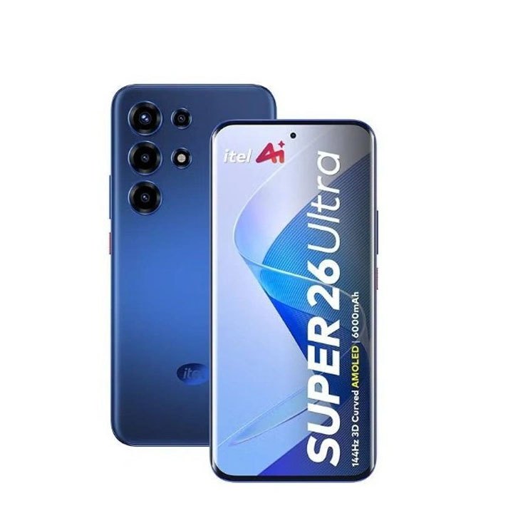 [Black Friday Pre-Sale] itel S26 Ultra 256GB+16(8+8)GB RAM 6.78" AMOLED Curved Display 144HZ Slim 4G Phone Dual SIM 50MP Camera Fingerprint Unlock 18W 6000 mAh Battery Android 15 AI Smart Phones