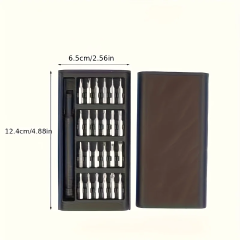 25 in 1 Mini Screwdriver Set Flat Head Cross Shaped Small Screwdrivers Suitable Electronic Products
