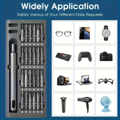 25 in 1 Mini Screwdriver Set Flat Head Cross Shaped Small Screwdrivers Suitable Electronic Products
