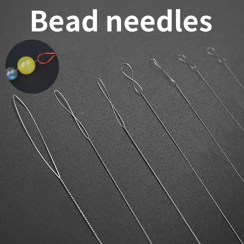 7pcs Stainless Steel Bead Needles Magical Fine Bead DIY Jewelry Making Tools Handicrafts Bead Accessories Sturdy Durable Flexib