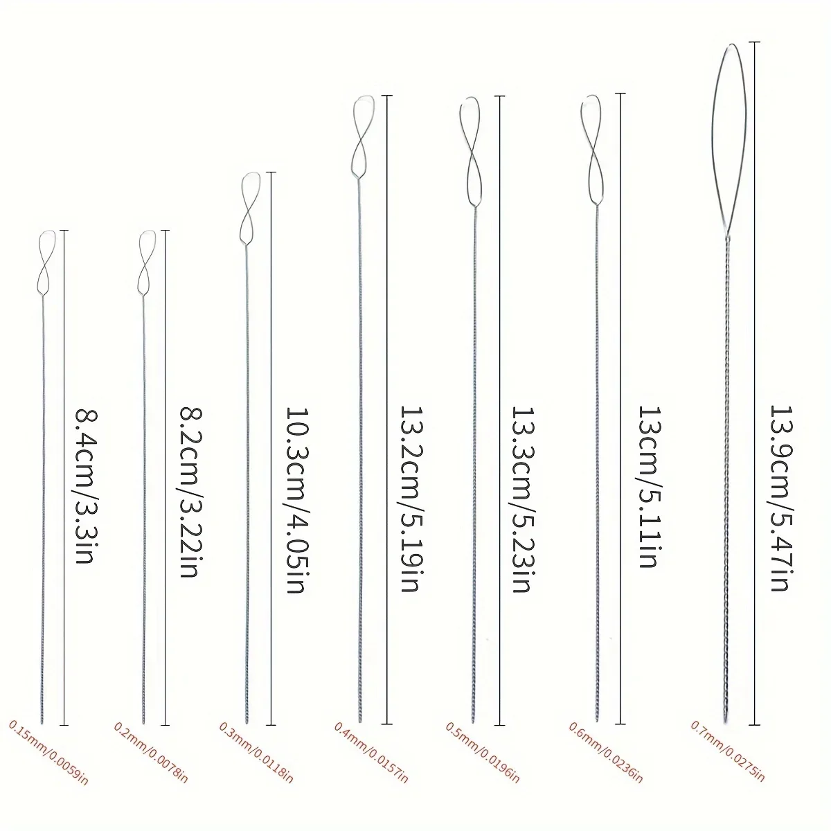 7pcs Stainless Steel Bead Needles Magical Fine Bead DIY Jewelry Making Tools Handicrafts Bead Accessories Sturdy Durable Flexib