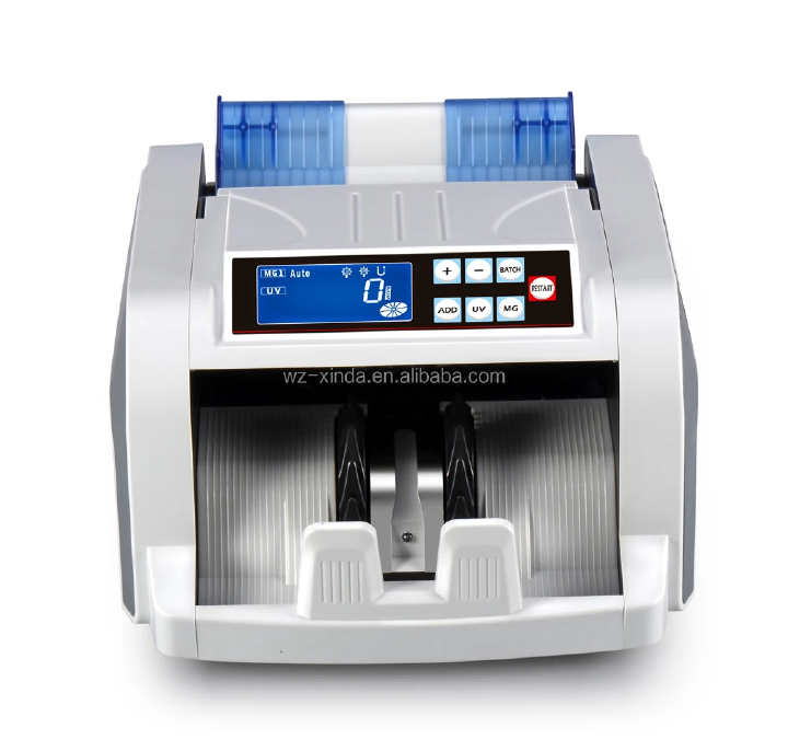 Business Grade Banknote Calculator Cash Counting Machine UV/Magnetic Detection 900+ Pcs/Min Fake Money Detector