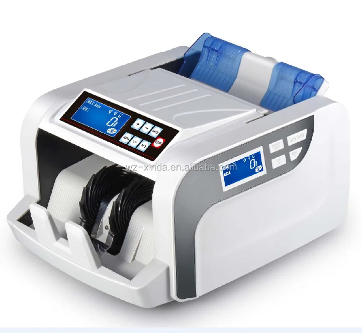 Business Grade Note Bill Cash Counting Machine 900 Pcs/min Speed Magnetic UV Detection Mixed Fake Money Jewelry