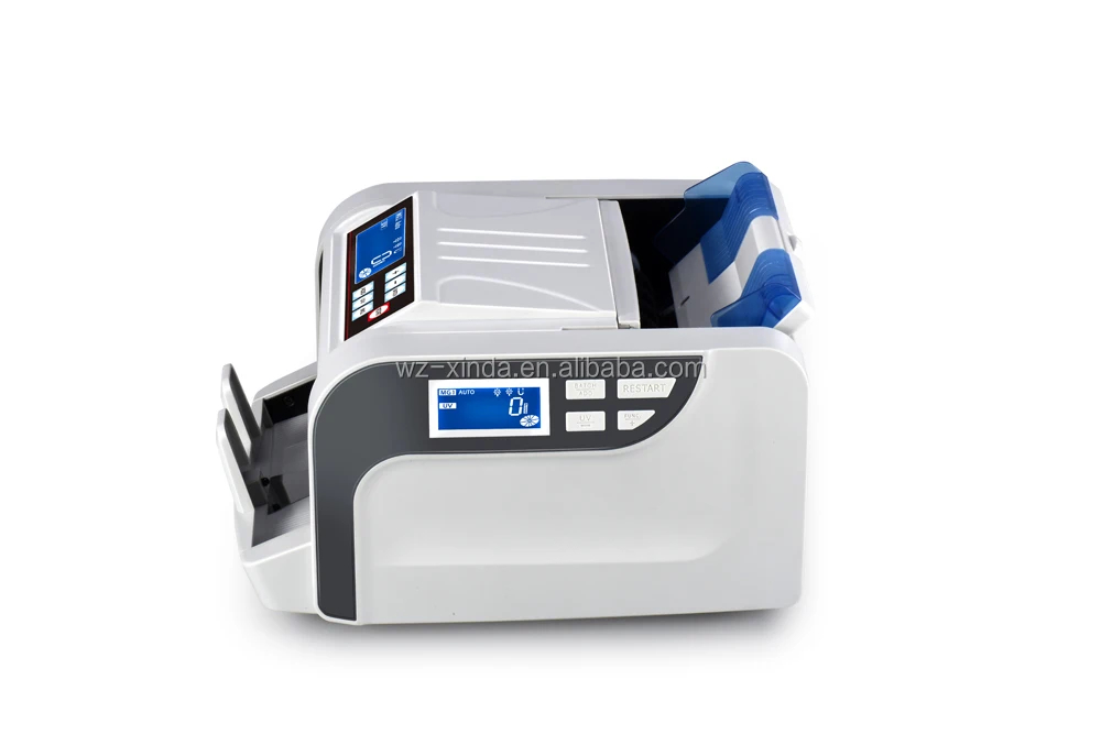 Business Grade Note Bill Cash Counting Machine 900 Pcs/min Speed Magnetic UV Detection Mixed Fake Money Jewelry