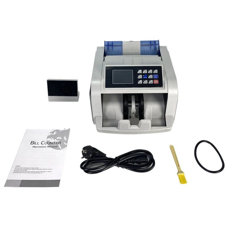 Business Grade Note Bill Cash Counting Machine 900 Pcs/min Speed Magnetic UV Detection Mixed Fake Money Jewelry