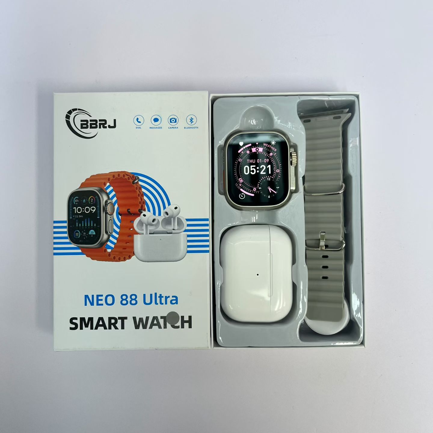 Waterproof TWS Sports Earbuds Smart Watch and Earbuds Heart Rate Bluetooth Call MP3 Music Smart Bracelet+Earphones Set