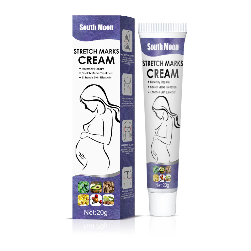 South Moon Stretch Marks Cream 20g Maternity Repair for Abdomen Hips Thighs Chest Skin Elasticity Moisturizing