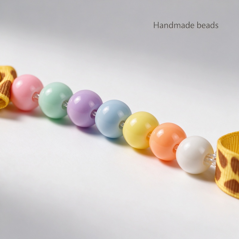 Baby Pacifier Clip Chain Handmade Colorful Beads Adjustable Length Soother Holder Anti-Drop Pacifier Keeper Secure PP Clip Fits Most Pacifiers Teething Toys for Infant Baby 3+ Months
