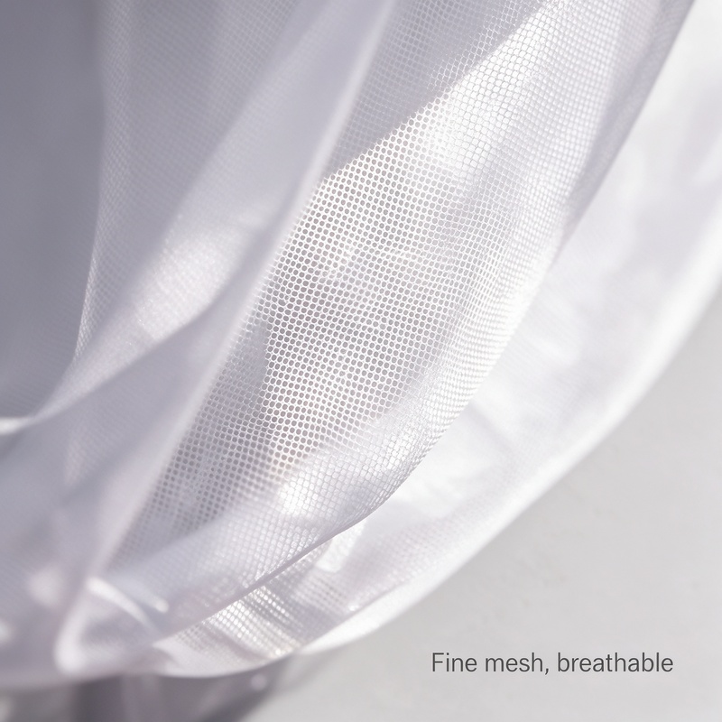 Universal Baby Stroller Mosquito Net Full Cover, Dense Mesh Insect Netting for Infant Pushchair Pram, 360 Degree Protection Easy Install, Fits Most Strollers, Cream White