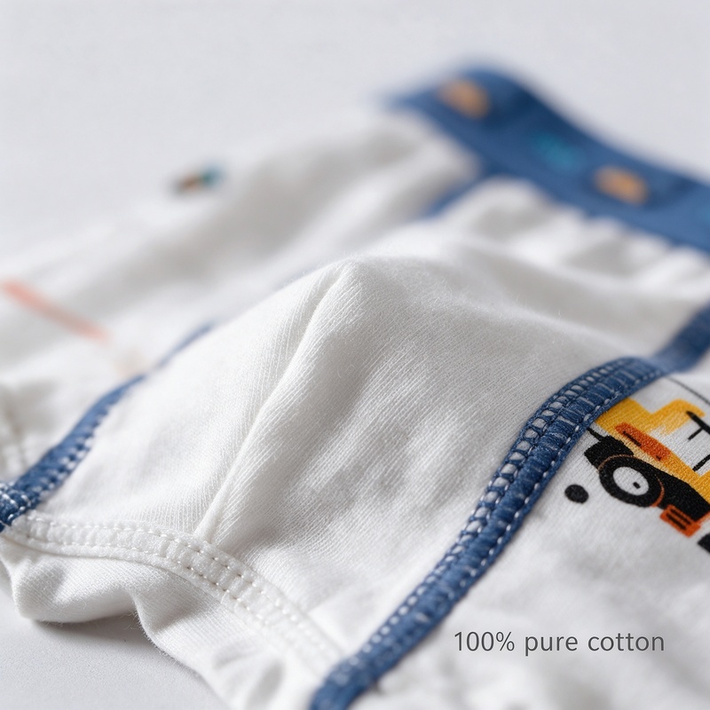 Boys Cotton Boxer Briefs 4 Pack A-Class Soft 95% Cotton 5% Elastane Antibacterial Mesh U-Shape Crotch Wide Waistband Cartoon Prints for Boys 8-38kg