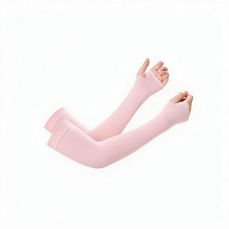Kids UV Protection Cooling Arm Sleeves UPF 50+ Ice Silk Sun Sleeves with Thumb Hole for Boys Girls 5-15 Years, Breathable Stretch Arm Cover for Outdoor Cycling Sports, 1 Pair