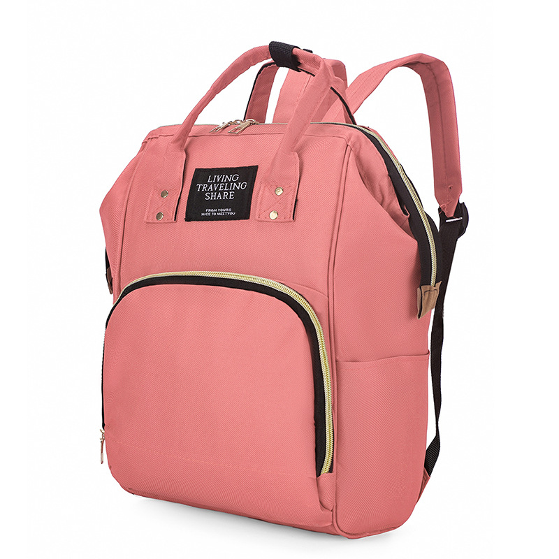 Diaper Bag Backpack, Oxford Cloth Insulated Mommy Bag with 3 Bottle Pockets, Water Resistant Large Capacity Nappy Changing Bag for Mom Baby Travel Hospital Daily Use, 5 Colors Available