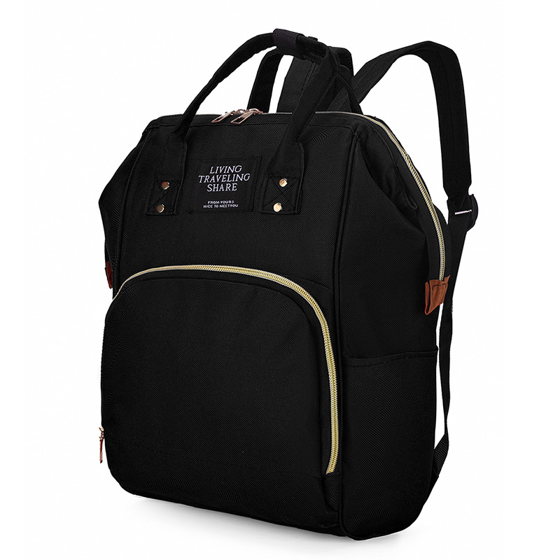Diaper Bag Backpack, Oxford Cloth Insulated Mommy Bag with 3 Bottle Pockets, Water Resistant Large Capacity Nappy Changing Bag for Mom Baby Travel Hospital Daily Use, 5 Colors Available