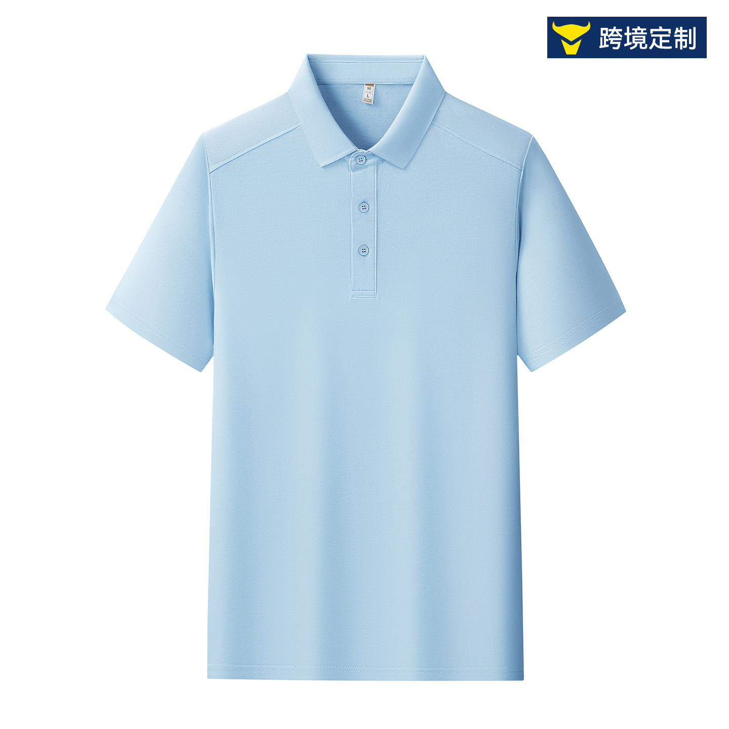 Men's Long-staple Cotton Piqué Polo Shirt, 3D Patchwork Plus Size Lapel Short-Sleeve T-Shirt, Custom Logo Men's Clothing