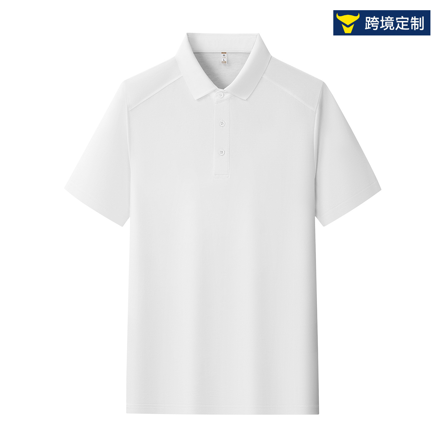 Men's Long-staple Cotton Piqué Polo Shirt, 3D Patchwork Plus Size Lapel Short-Sleeve T-Shirt, Custom Logo Men's Clothing