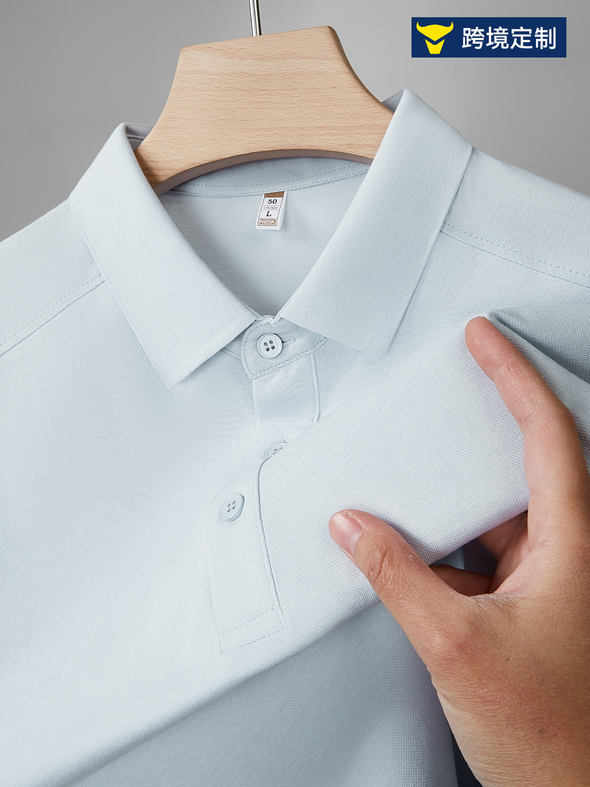 Men's Long-staple Cotton Piqué Polo Shirt, 3D Patchwork Plus Size Lapel Short-Sleeve T-Shirt, Custom Logo Men's Clothing