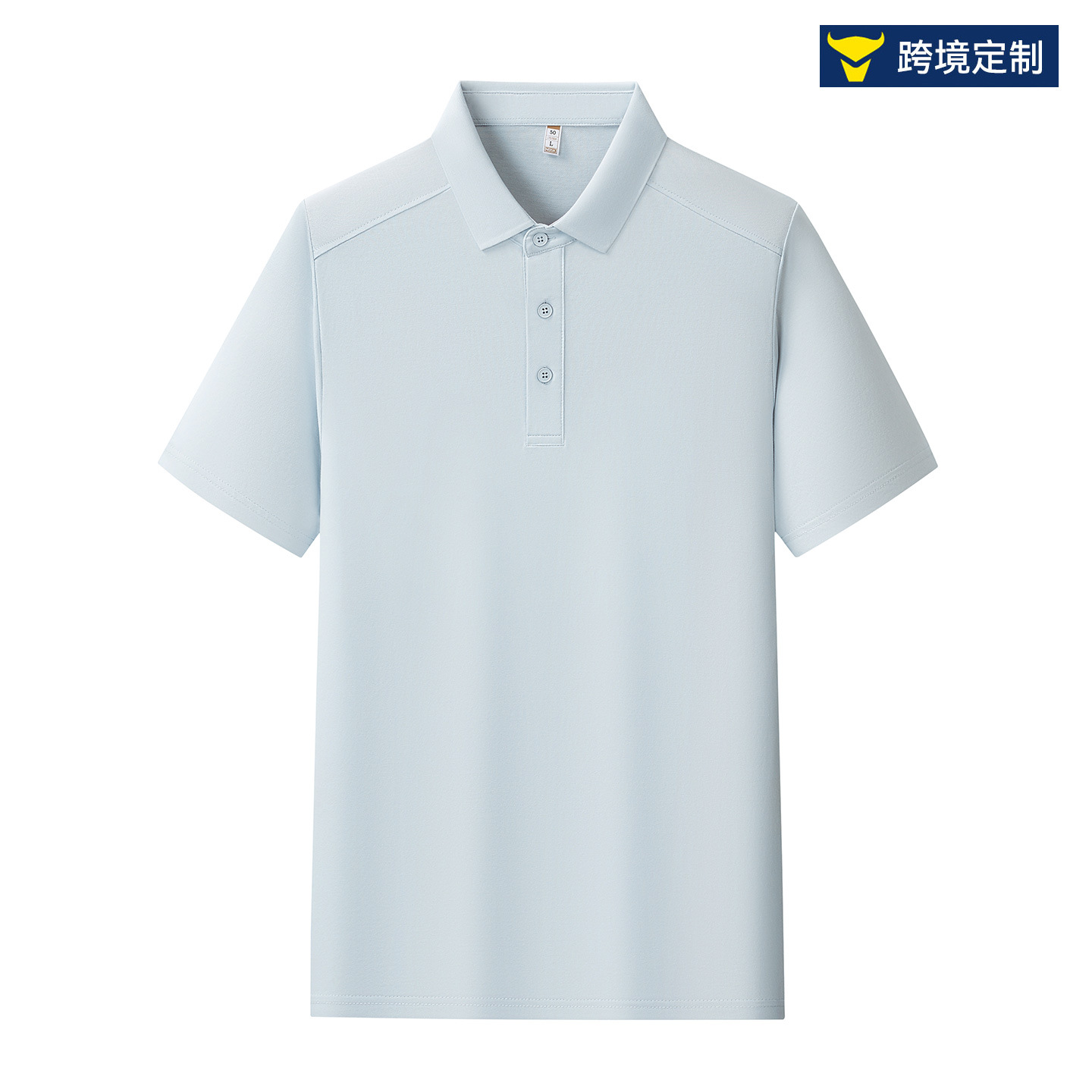 Men's Long-staple Cotton Piqué Polo Shirt, 3D Patchwork Plus Size Lapel Short-Sleeve T-Shirt, Custom Logo Men's Clothing