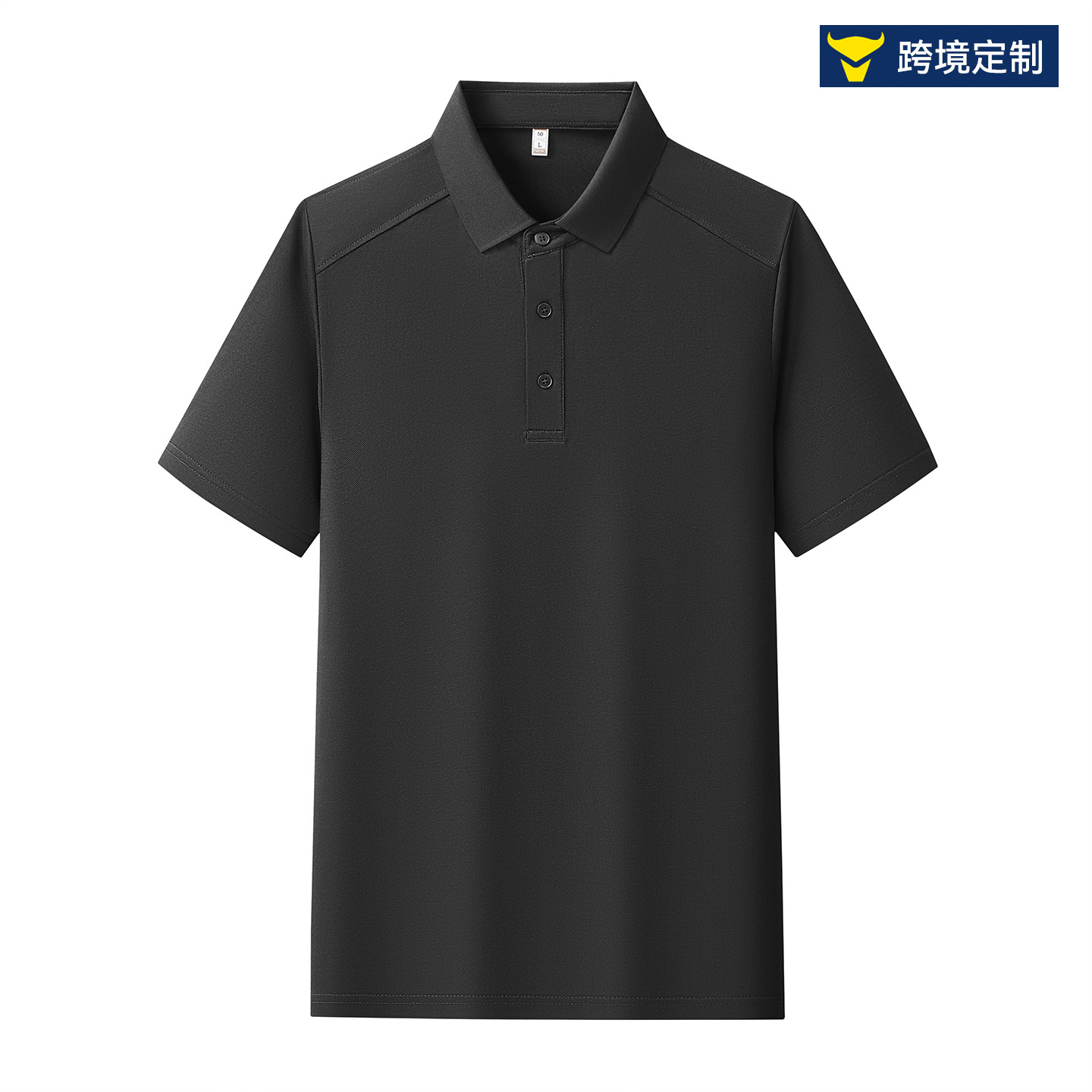 Men's Long-staple Cotton Piqué Polo Shirt, 3D Patchwork Plus Size Lapel Short-Sleeve T-Shirt, Custom Logo Men's Clothing