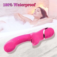 Sucking Vibrator Dildo G Spot Rabbit Clitoris Vibrating Vibrator with 10 Sucking modes 10 Vibrations Level for Clit Nipples Anal Multi Stimulation Rechargeable Adult Sex Toys Gift for Women Couple