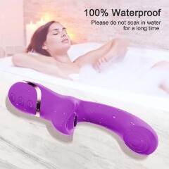 Sucking Vibrator Dildo G Spot Rabbit Clitoris Vibrating Vibrator with 10 Sucking modes 10 Vibrations Level for Clit Nipples Anal Multi Stimulation Rechargeable Adult Sex Toys Gift for Women Couple