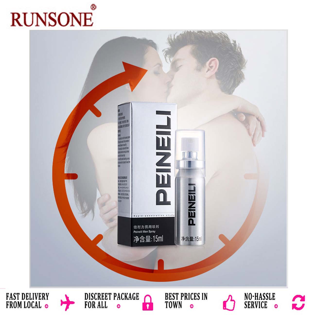 15ml Men Duration Delay Spray Male Genital Desensitizer Adult Toys for Sex Eliminate Premature Enhanced Intercourse Activities Work Like Viagra