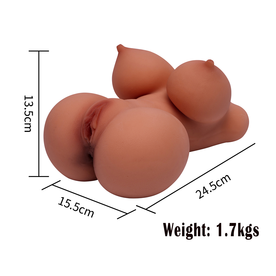 Large Realistic 3D Male Masturbator Sex Doll Textured Pussy Tight Anus Vaginal Anal Channels Love Silicone Sex Toy Male Jerkoff Masturbation Blow Job Stroker Adult Toys Gift for Men Boyfriend Husband view 3