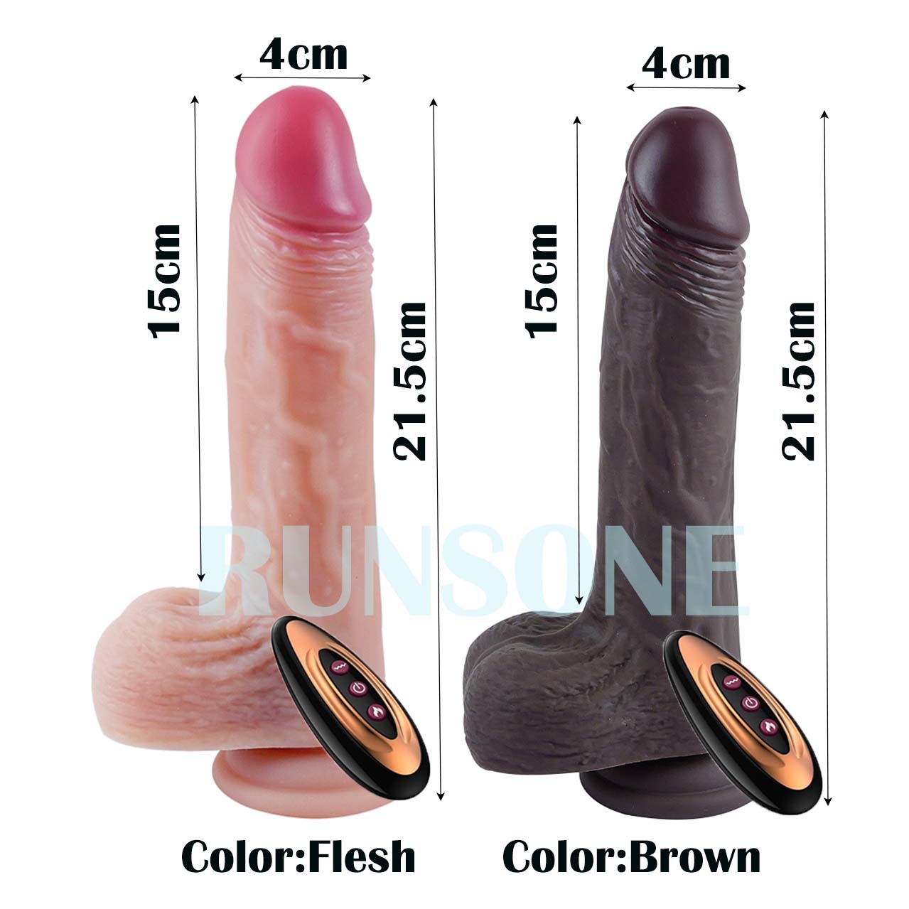 Realistic Soft Silicone Dildo 3 Styles Options Thrusting Vibrating Remote Control Heating Modes Manual Lifelike Veined Monster Cock G Spot Vaginal Anal Stimulation Sex Toy for Women Couples Solo Play