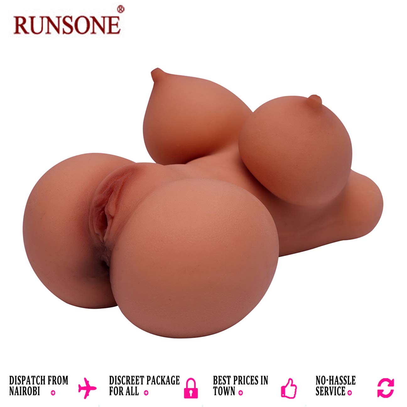 Large Realistic 3D Male Masturbator Sex Doll Textured Pussy Tight Anus Vaginal Anal Channels Love Silicone Sex Toy Male Jerkoff Masturbation Blow Job Stroker Adult Toys Gift for Men Boyfriend Husband