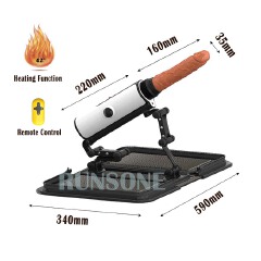 Women Handbag Sex Machine Realistic Heating Dildo Automatic Thrusting Vibrator Dong Sex Toy with Remote Control Private Convenient Carrier Discreet Love Game Gift for Girlfriend Wife Couple