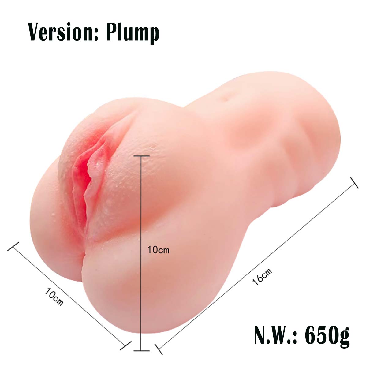 Giant Lifelike Pussy Asshole Male Masturbator Cup 3D Realistic Vagina Ass Stroker Pocket Love Doll With Virgin Pussy Anus for Men Jerkoff Masturbation Adult Sex Toy