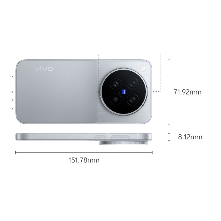 Vivo X500 Pro Dimensity 9600 Pro 2nm chip 6 36" 144Hz LTPO AMOLED Display 50MP LYTIA L910 main 64MP LYTIA 610 APO telephoto 50MP ultrawide 6510mAh battery 90W wired 40W wireless IP69 Smart Phones