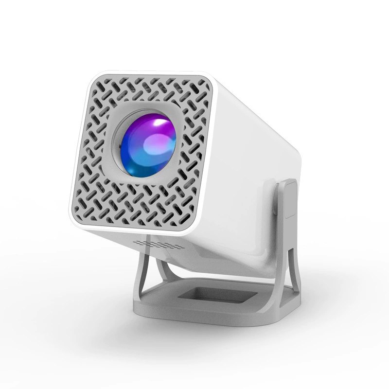 Portable HD Projector P40 720P Wireless Screen Mirroring Mini Home Projector White Plug