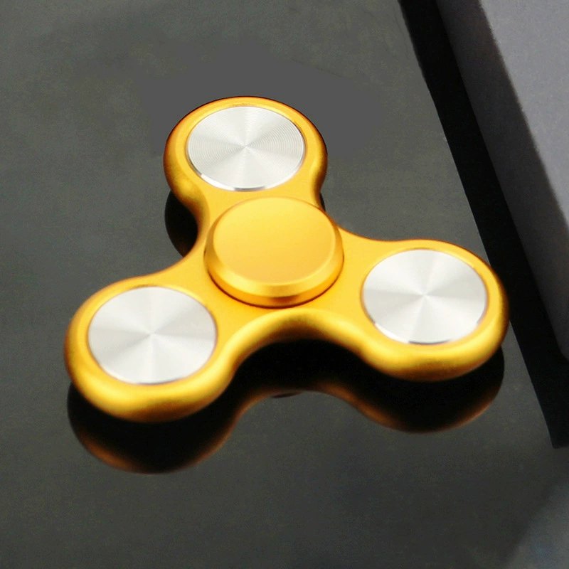Yonikoko Metal Fidget Spinner Leaker Alloy Stainless Steel Finger Spinner Stress Relief Toy for Adults Youths, Portable with Zipper Leather Case, Various Colors