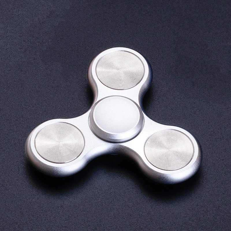 Yonikoko Metal Fidget Spinner Leaker Alloy Stainless Steel Finger Spinner Stress Relief Toy for Adults Youths, Portable with Zipper Leather Case, Various Colors