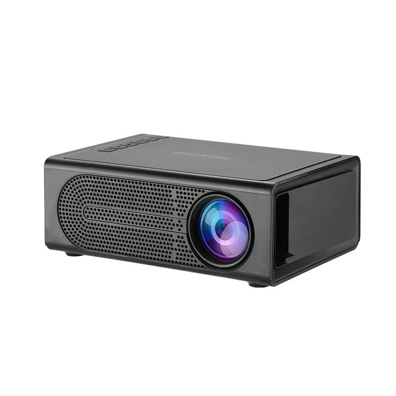 YG300 Mini Portable LCD Projector, Home Cinema Smart Video Projector, 240P Resolution, 100cm Screen, USB/UK/EU/AU Plug, Yellow-White/Black-White/Blue-White/White/Black, for Family Entertainment