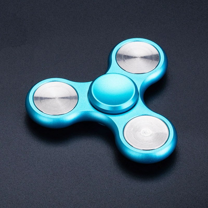Yonikoko Metal Fidget Spinner Leaker Alloy Stainless Steel Finger Spinner Stress Relief Toy for Adults Youths, Portable with Zipper Leather Case, Various Colors