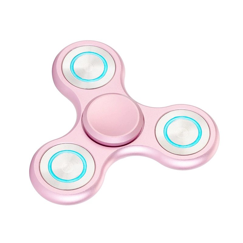 Yonikoko Metal Fidget Spinner Leaker Alloy Stainless Steel Finger Spinner Stress Relief Toy for Adults Youths, Portable with Zipper Leather Case, Various Colors