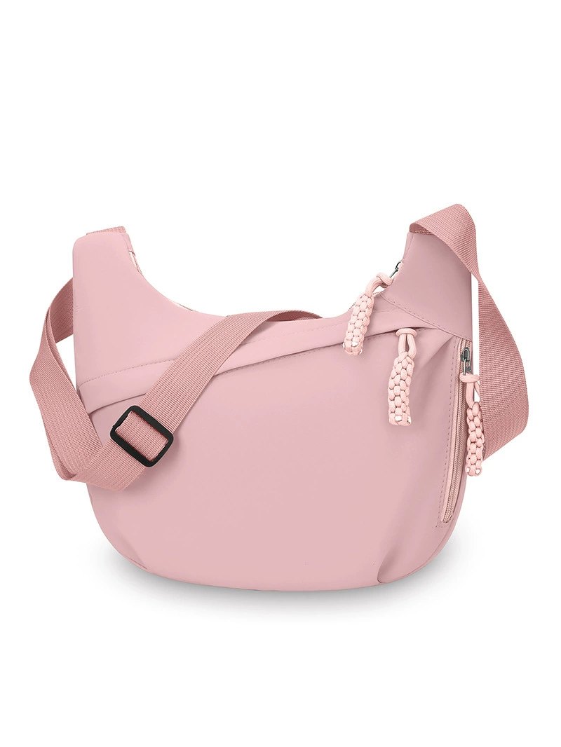 New Style Simple Commuter Crossbody Bag for Women Large Capacity Solid Color Shoulder Bag Student School Casual Dumpling Bag