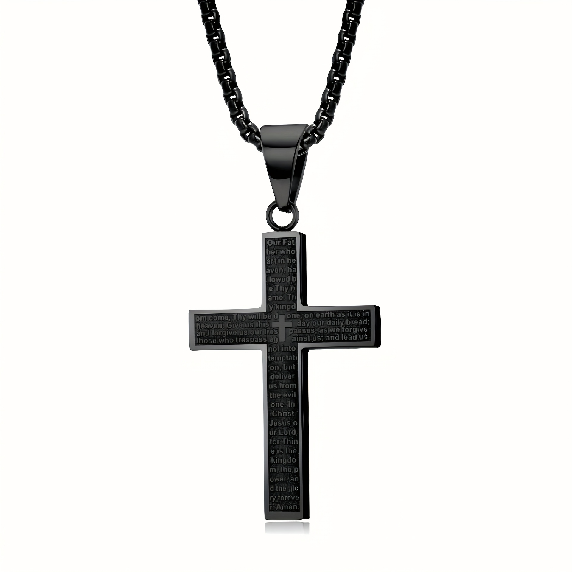 Fashionable and Trendy 202 Stainless Steel Cross Style Necklace Gifts Can Also Be Worn Daily