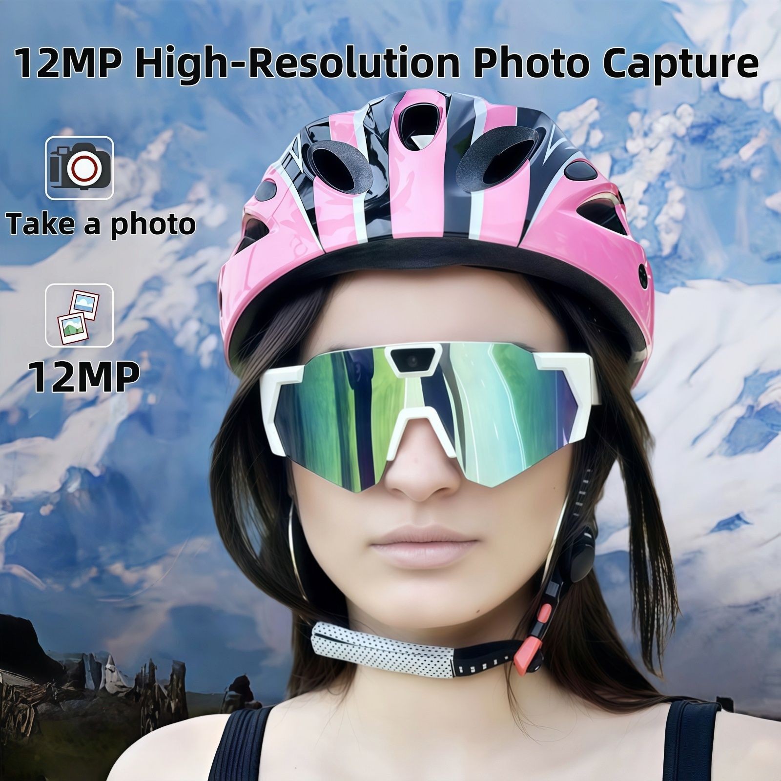 Smart HD Glasses Camera Outdoor Sports Cycling Sunglasses Video Photo Recording