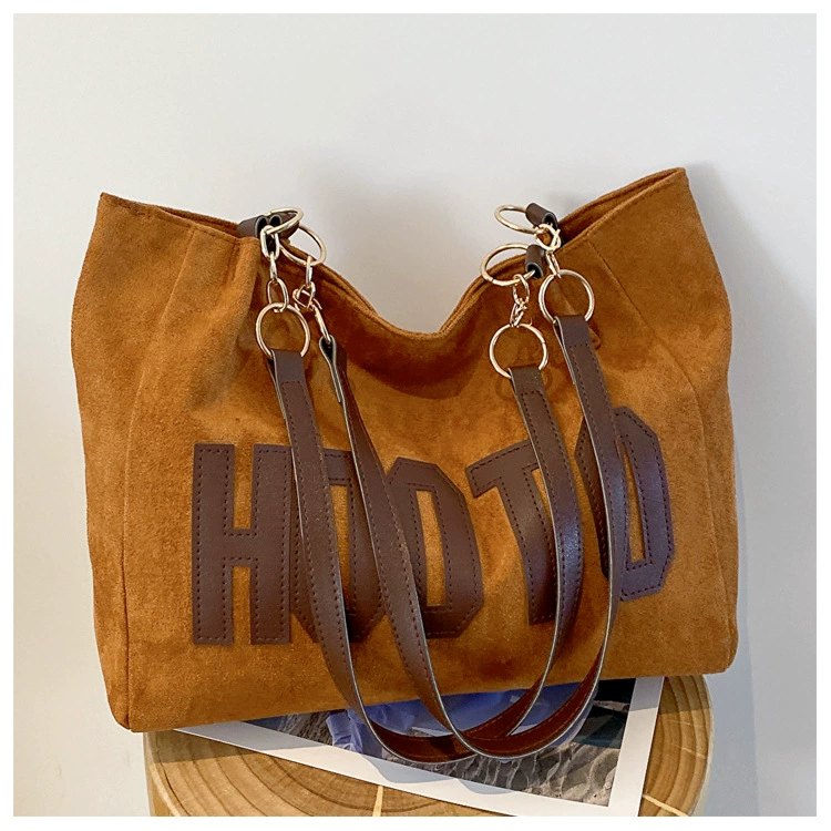 Large Canvas Tote Bag for Women, College Student Shoulder Bag, 2023 New Spring Commuter Handbag, Black Khaki Dark Brown Coffee, Casual Street Style, Durable Daily Use