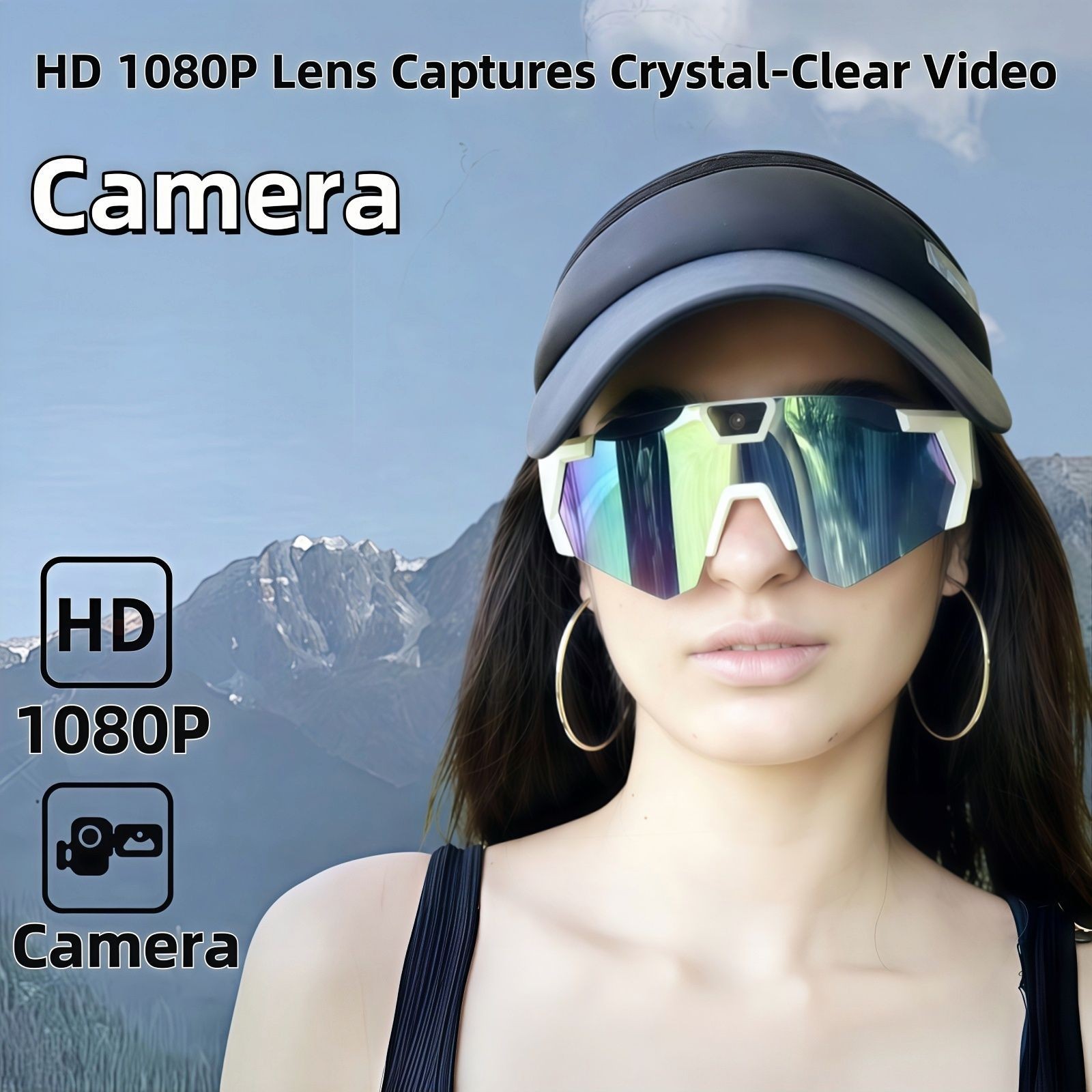 Smart HD Glasses Camera Outdoor Sports Cycling Sunglasses Video Photo Recording