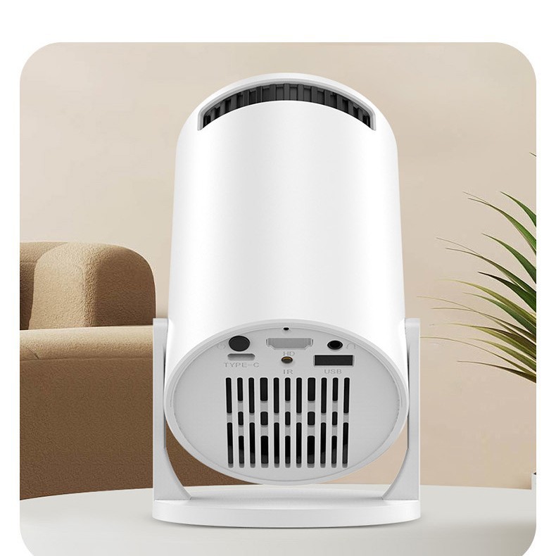 Mini Portable LCD Projector, Smart Home Cinema Video Projector, 240P Resolution, 100cm Large Screen, USB/HDMI/Type-C, for Movies & Family Entertainment