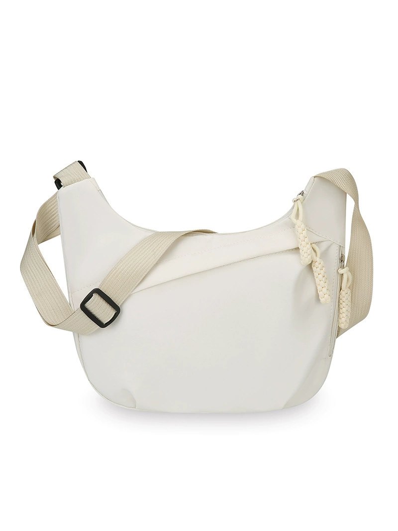 New Style Simple Commuter Crossbody Bag for Women Large Capacity Solid Color Shoulder Bag Student School Casual Dumpling Bag