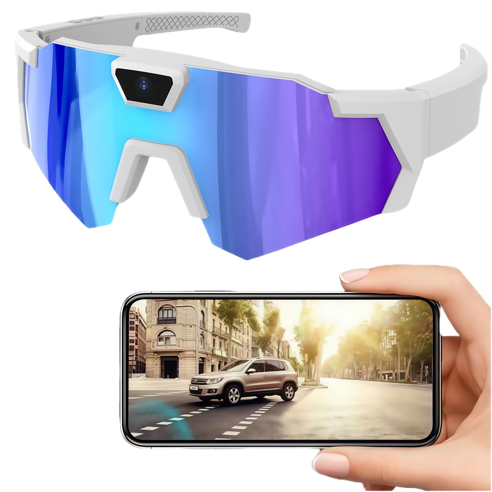 Smart HD Glasses Camera Outdoor Sports Cycling Sunglasses Video Photo Recording