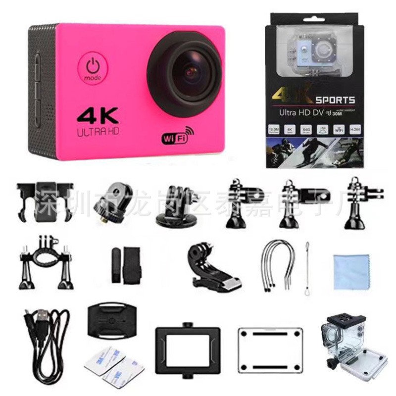 4K/5K/6K Action Camera WiFi Waterproof Sports Cam with Sony Lens for Diving Outdoor Cycling
