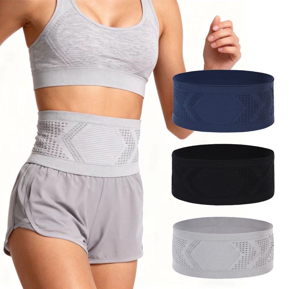 Summer Running Waist Bag for Men and Women, Breathable Knitted Nylon Sports Belt Pouch for Gym, Hiking and Fitness, Non-Slip Lightweight